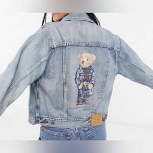 Polo by Ralph Lauren Blue Jean Jacket with Bear